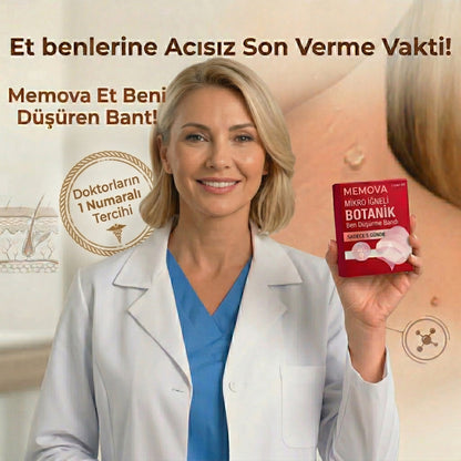 Memova Mikro İğneli Ben Ve Siğil Düşürücü Bant – 5 Günde İz Bırakmadan Düşürür