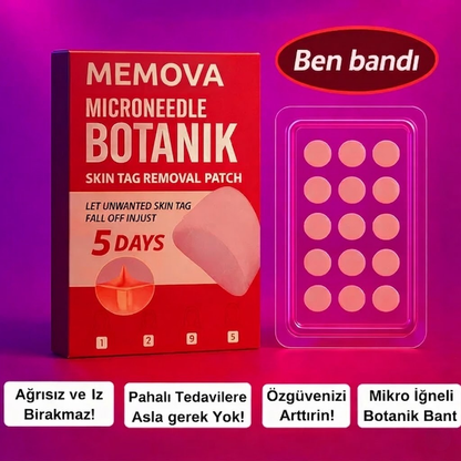 Memova Mikro İğneli Ben Ve Siğil Düşürücü Bant – 5 Günde İz Bırakmadan Düşürür