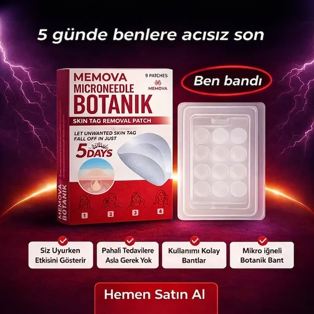 Memova Mikro İğneli Ben Ve Siğil Düşürücü Bant – 5 Günde İz Bırakmadan Düşürür