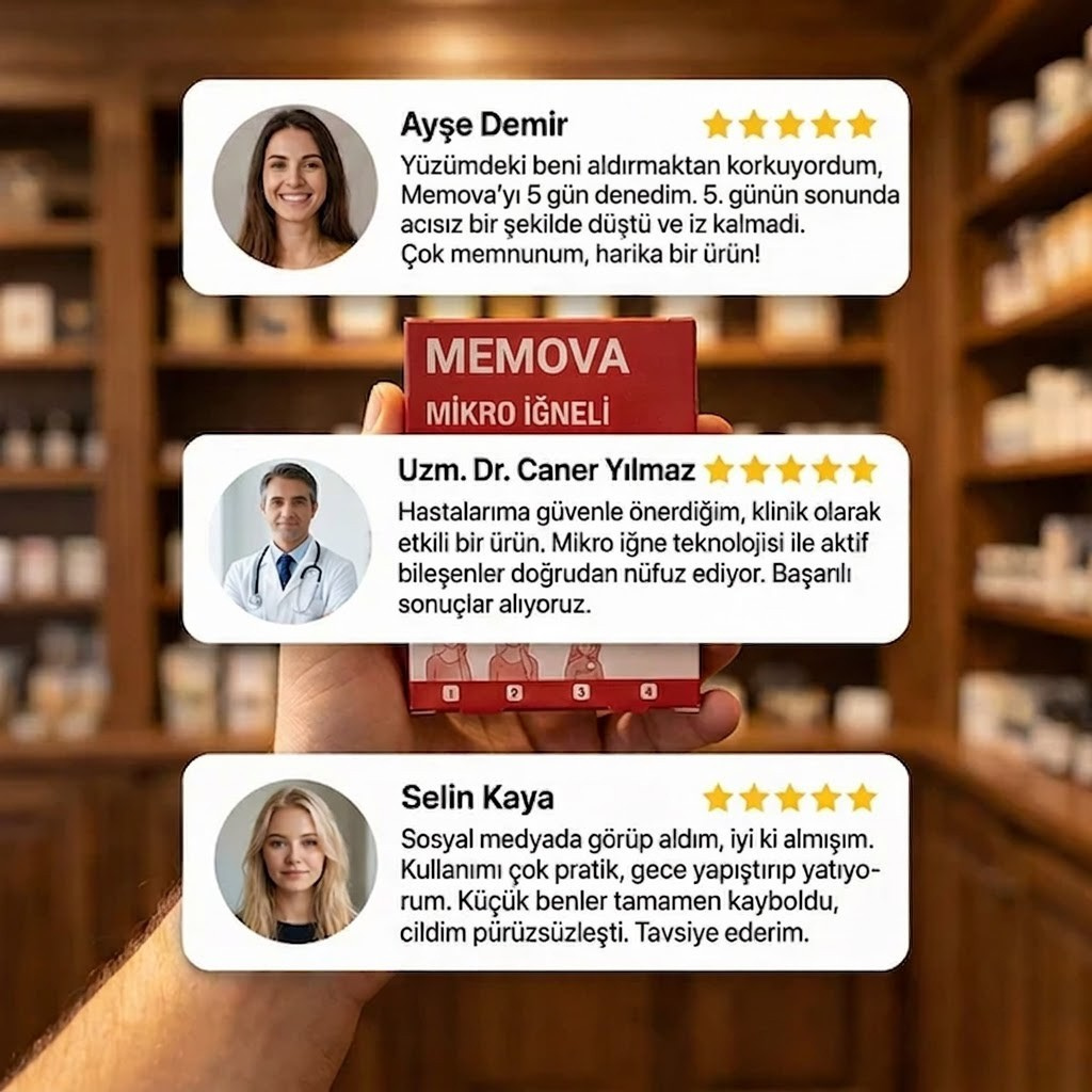 Memova Mikro İğneli Ben Ve Siğil Düşürücü Bant – 5 Günde İz Bırakmadan Düşürür